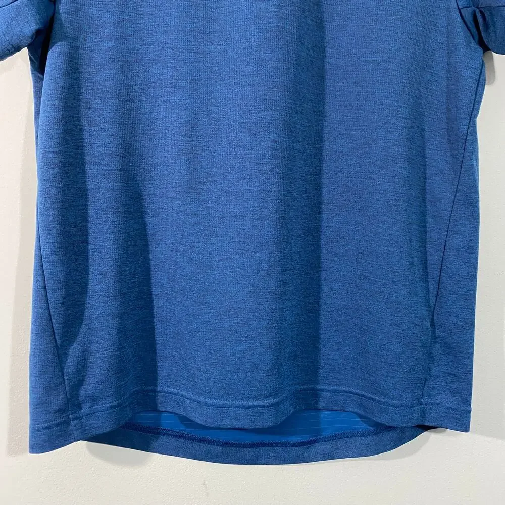 Adidas Men's Blue Freelift Climachill Short Sleeve Performance Tee